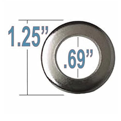 Durable 14mm x 1.5 Cragar SST Chrome Lug Nuts with Duplex Washers - 20 Pcs