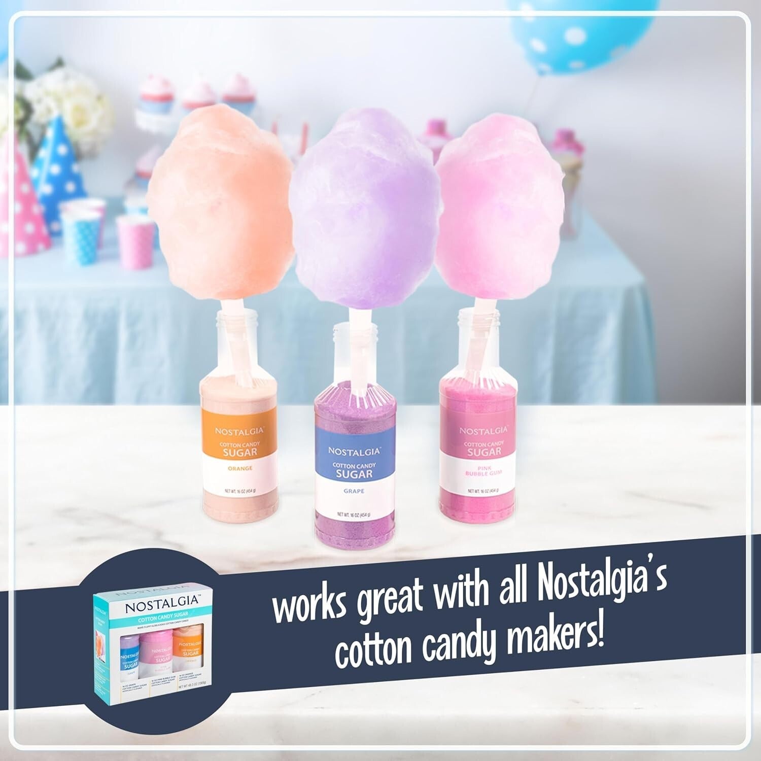 Classic Cotton Candy Machine - Create Fun at Home with Your Favorite Candies