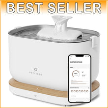 Load image into Gallery viewer, Pet Water Fountain with 304 Stainless Steel Tray - Wi-Fi Enabled 2.5L Capacity