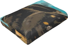 Load image into Gallery viewer, Lightweight Cute Rottweiler Flannel Blanket - Perfect for Cozy Nights &amp; Days