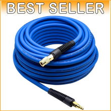 Load image into Gallery viewer, 300 PSI Lightweight 100ft Air Hose - All-Weather Flexibility with Quick Couplers