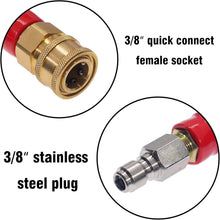 Load image into Gallery viewer, High-Pressure 50FT Rubber Hose for Power Washers - 3/8 Quick Connect, 4000 PSI