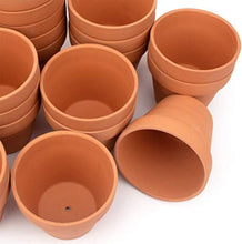 Load image into Gallery viewer, Premium Clay Nursery Pots 26-Pack with Drainage - Ideal for Succulent Displays