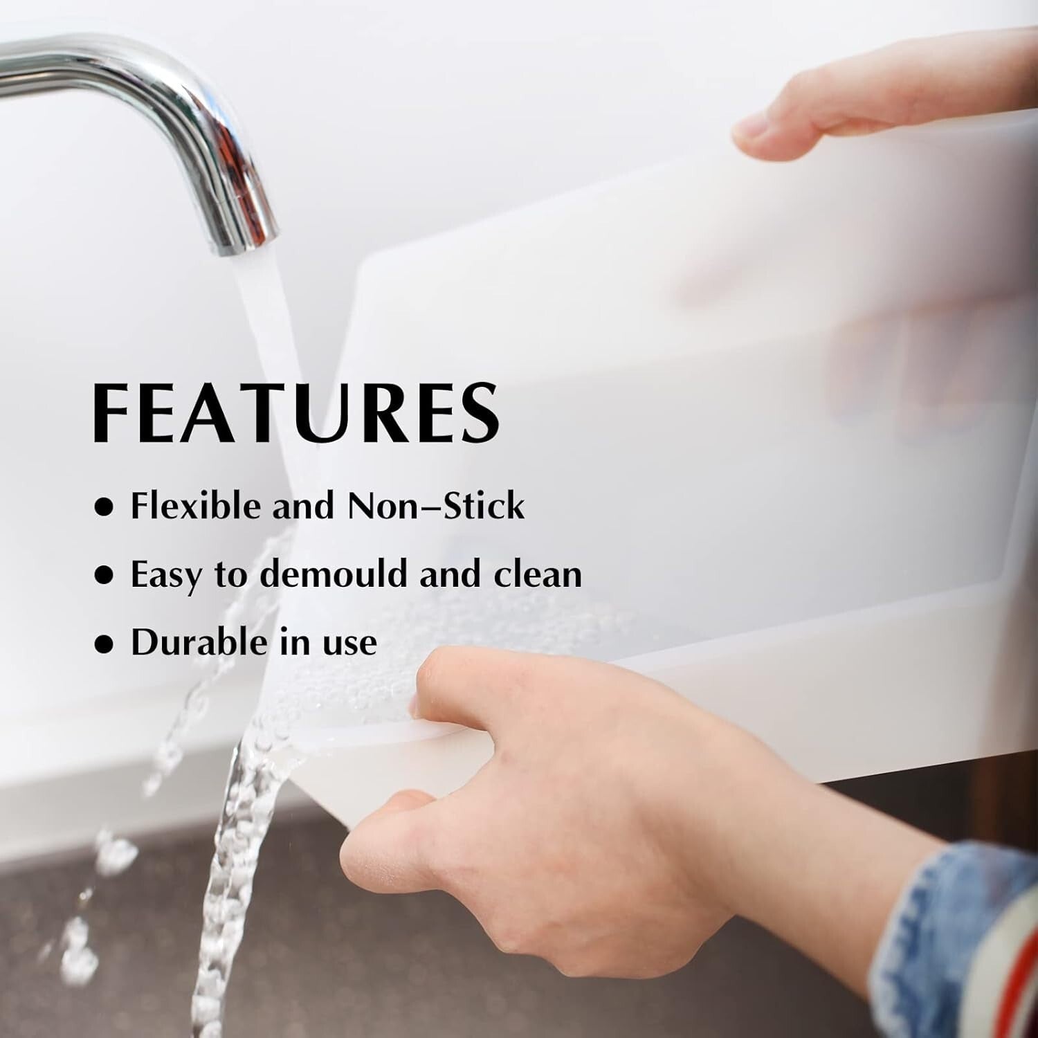 Premium Quality Silicone Soap Mold - 9 Bar Capacity with Easy Demolding Features