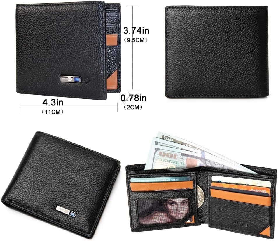Bluetooth Anti-Lost Wallet for Men - GPS Location Tracking & Stylish Design