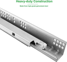 Load image into Gallery viewer, Heavy-Duty 14-Inch Undermount Drawer Slides with Soft Close - 6 Pairs Included