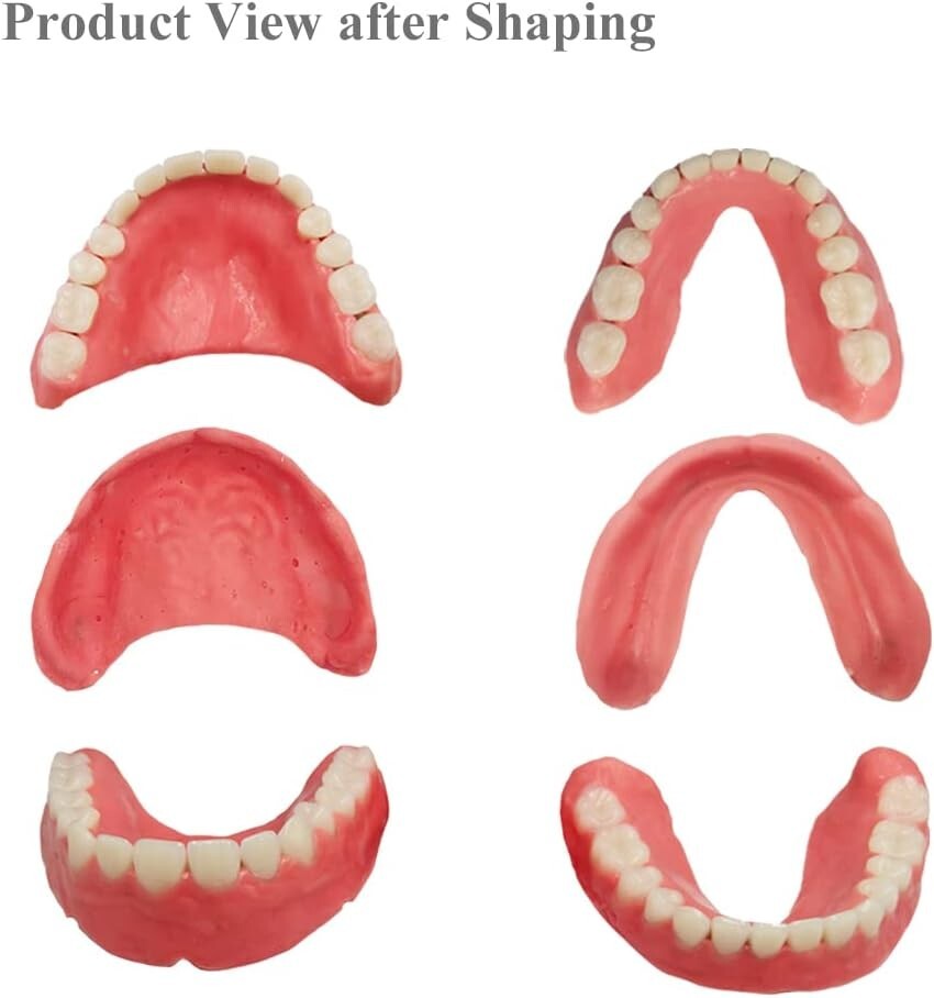 Customizable DIY Denture Solution - Full Top & Bottom Teeth for Confident Smiles