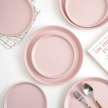 Load image into Gallery viewer, Chic 16-Piece Pink Stoneware Dinnerware Service for 4 - Perfect for Any Occasion
