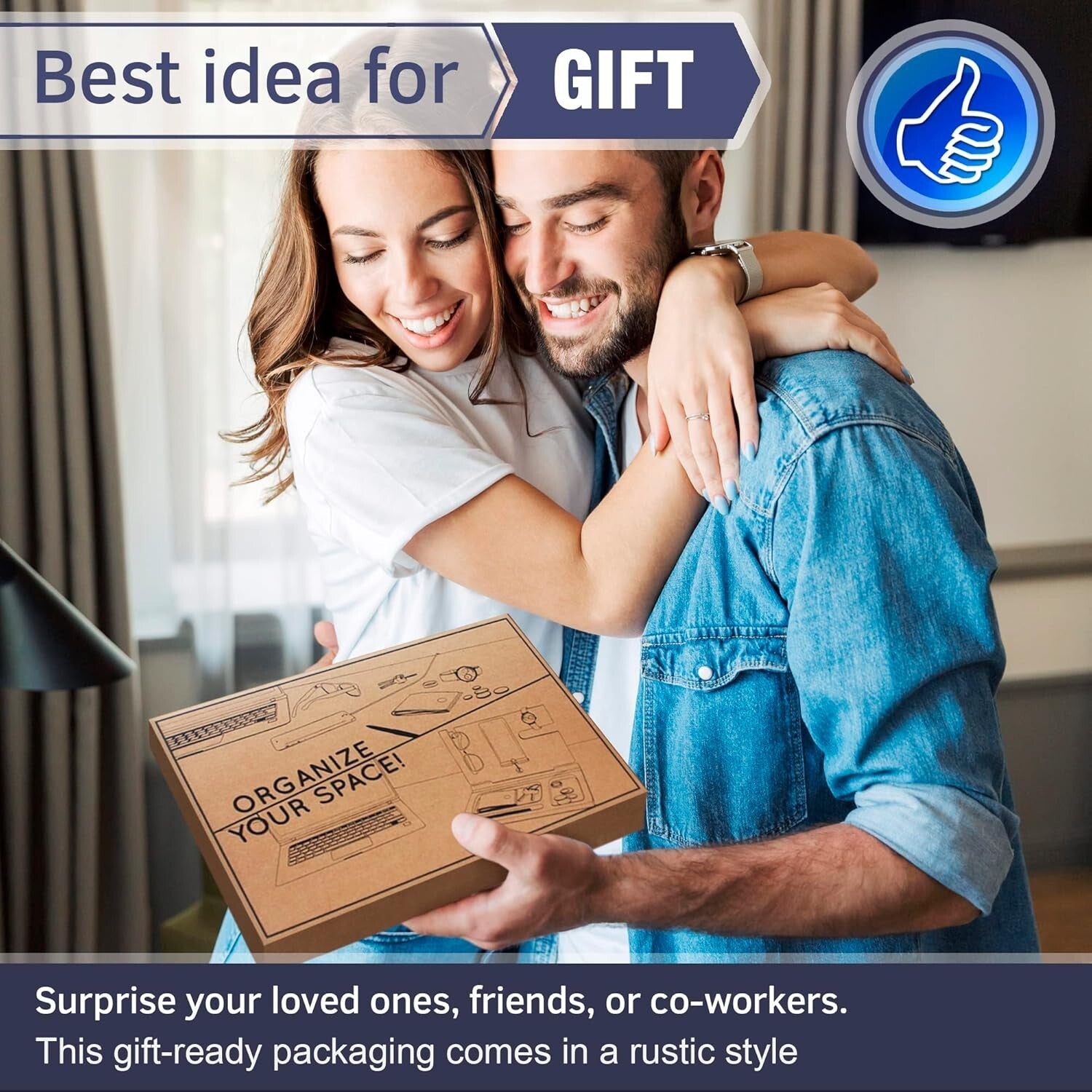 Natural Wood Phone Docking Station with Ant-Slip Pads - Ideal for Men and Gifts