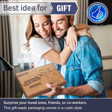 Load image into Gallery viewer, Natural Wood Phone Docking Station with Ant-Slip Pads - Ideal for Men and Gifts