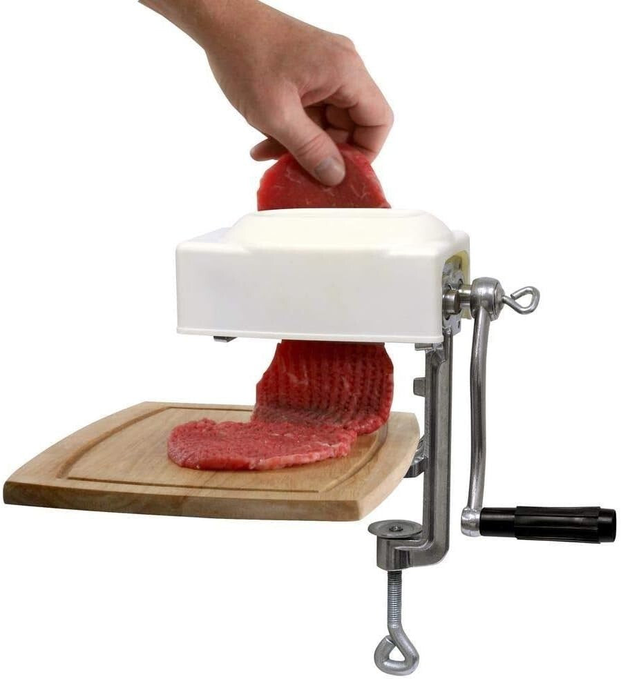 Versatile Meat Tenderizer Tool – Heavy-Duty Clamp-On Cuber for Perfect Marinades