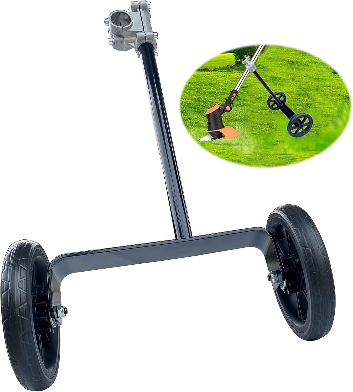 Lightweight 19.48" Trimmer Support Wheel: Ideal for Effortless Yard Maintenance