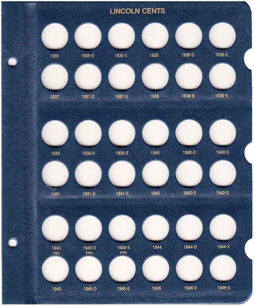Lincoln Cent Coins Album 1909-2024 - Professional Grade for Coin Enthusiasts
