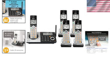 Load image into Gallery viewer, Smart Long-Range DECT 6.0 Cordless Phone with 5 Handsets &amp; Easy-to-Read Display