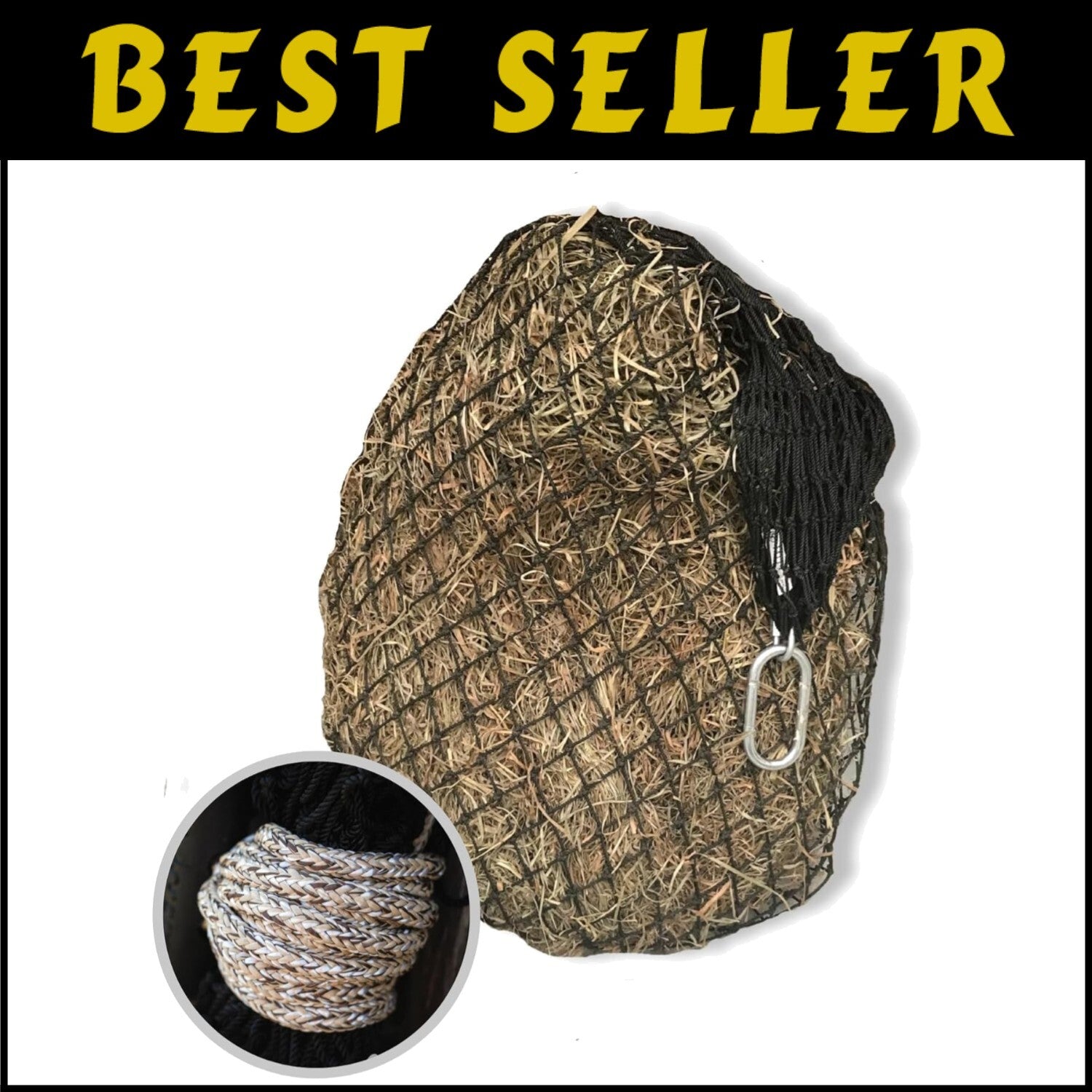 Portable Slow Feed Hay Bag Feeder for Horses – Easy-Fill & Convenient for Travel