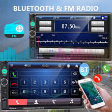 Load image into Gallery viewer, Upgrade Your Ride: Double Din 7-Inch Stereo with Touch Screen &amp; Rear Camera