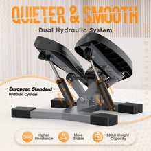 Load image into Gallery viewer, Stair Exercise Machine w/ LED Monitor &amp; Hydraulic System - 330lbs Weight Limit