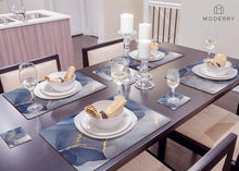 Load image into Gallery viewer, Stylish Heat-Resistant Cork Placemat Set with Round Edges &amp; 4 Matching Coasters