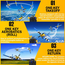 Load image into Gallery viewer, Beginner-Friendly RC Plane with 3 Modes &amp; Stabilization - 12 Minute Flight Time