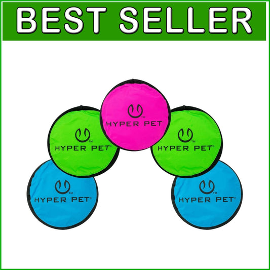 9-Inch Flippy Flopper Dog Flyers - Pack of 5, Safe & Durable for All Breeds