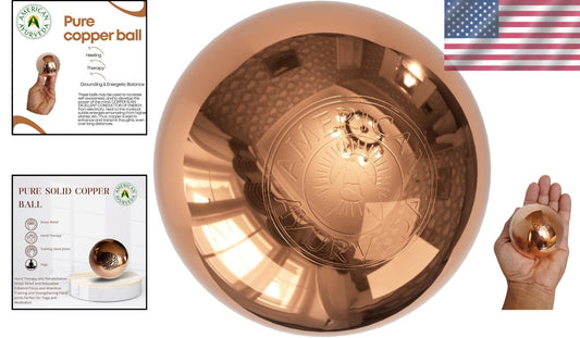 Handmade 10.75 lb Copper Healing Sphere - Perfect for Meditation & Energy Work