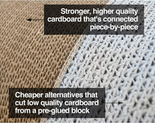 Load image into Gallery viewer, 3-Sided Vertical Cat Scratching Post - Eco-Friendly Cardboard Lounge (18"/24")