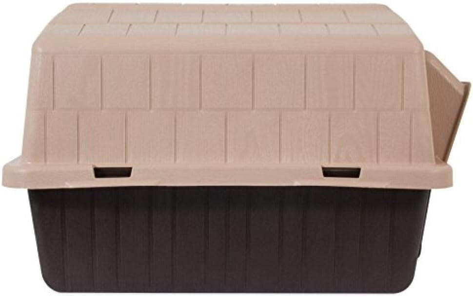 Weather-Resistant Aspen Pet Outdoor Dog House for Medium Breeds (25-50 lbs)