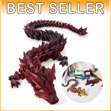 Load image into Gallery viewer, Mythical 30-Inch Articulated Dragon - Interactive Gift for Kids &amp; Collectors