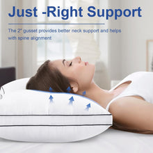 Load image into Gallery viewer, Cool &amp; Fluffy King Size Down Alternative Pillows - 2 Pack for All Sleepers