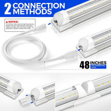 Load image into Gallery viewer, T8 LED Shop Light 6FT, 8500LM, 5000K - Bright Linkable Garage &amp; Workshop Lights