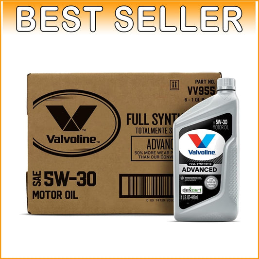 6 QT Case of SAE 5W-30 Full Synthetic Motor Oil for Optimal Engine Performance