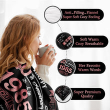 Load image into Gallery viewer, Elegant Ruby Wedding Anniversary Blanket – Perfect Gift for Loving Couples