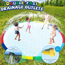Load image into Gallery viewer, Oversized 16ft Baby Splash Pad with Customizable Water Spray for Summer Play