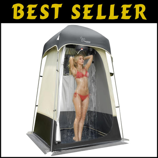 Versatile Outdoor Shower and Changing Room Tent - Easy Setup, UV Protection