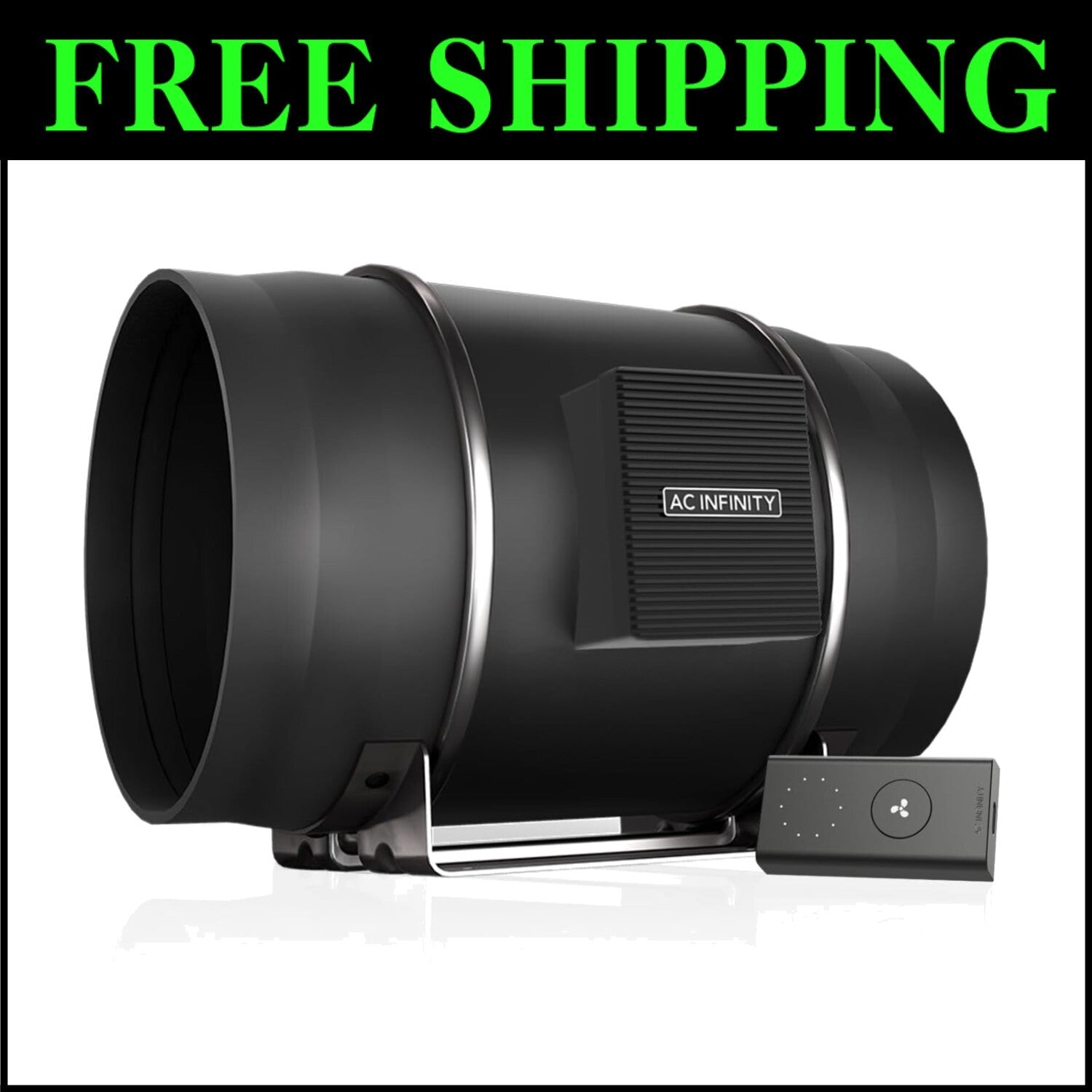 Energy-Efficient 10" Inline Duct Fan for Hydroponics & Indoor Ventilation