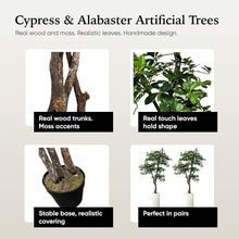 Load image into Gallery viewer, Natural-Looking 5ft Black Olive Leaf Tree - Supporting Sustainability Efforts