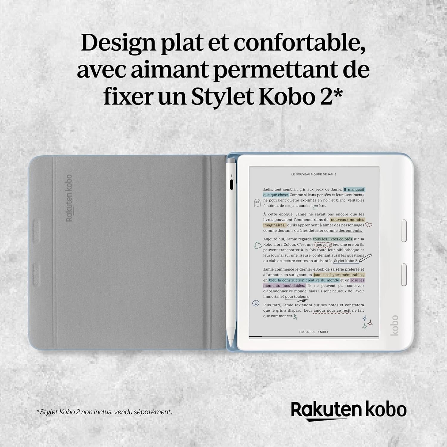 Stylish Sand Beige SleepCover for 7" Kobo Libra Colour – Protect & Personalize