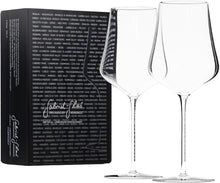 Load image into Gallery viewer, Seamless Crystal Wine Glasses - Set of 2 for Red and White Wines in Gift Box