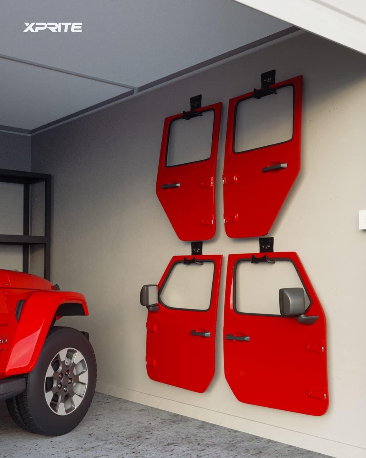 Jeep-Specific Wall Mount Storage Hangers - Easy Installation & Durable Design