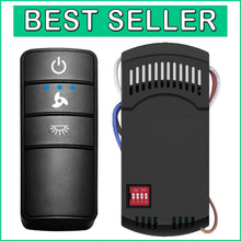 Load image into Gallery viewer, Versatile Ceiling Fan Remote Control Kit - 10 Device Support &amp; Dimming Functions