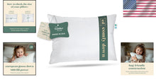 Load image into Gallery viewer, Ergonomic Toddler Pillow - 800 Fill Power Goose Down, 13x18 Inches, **Hypoall...
