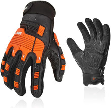 Load image into Gallery viewer, X-Large Heavy Duty Leather Work Gloves - Impact Resistant &amp; Touchscreen Ready