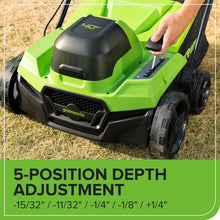 Load image into Gallery viewer, Multi-Function Lawn Dethatcher with 14-Inch Cutting Width &amp; 5 Depth Settings