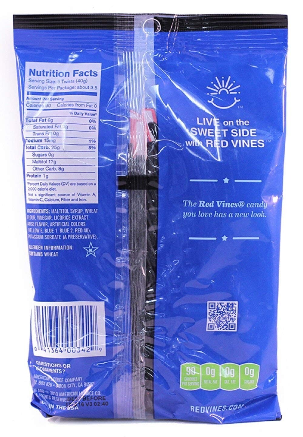 Classic Black Licorice Twists - Soft & Chewy, 12 Pack, Sugar Free Delight