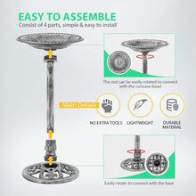 Load image into Gallery viewer, Space-Saving 28-Inch Bird Bath for Gardens – Durable, Lightweight, and Elegant
