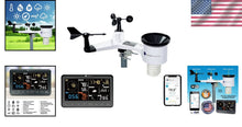 Load image into Gallery viewer, Smart Home-Ready Weather Station - WiFi, Rain Gauge, and Temperature Monitor
