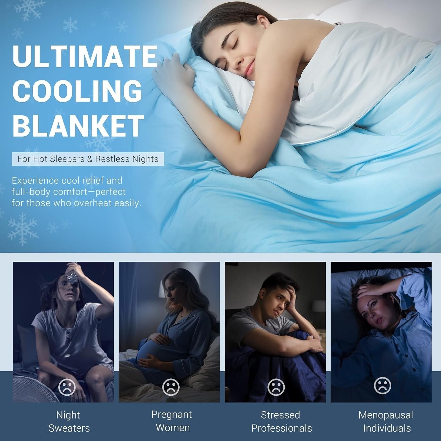 King Size Cooling Comforter with Arc-Chill Fabric - Refreshing Sleep All Night
