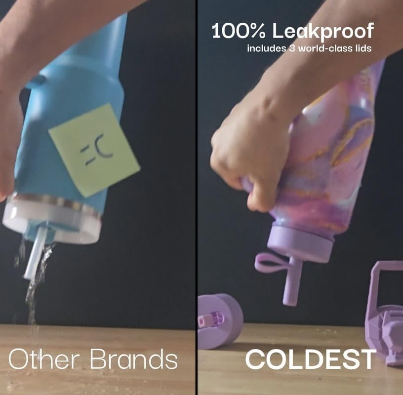 46oz Coldest Leak-Proof Insulated Tumbler - Stylish Silver Leopard Design