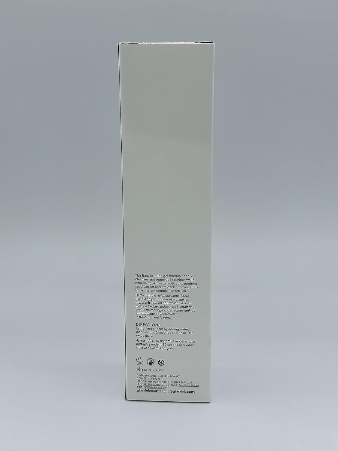 Unscented AHA Foaming Cleanser | Hydrates, Exfoliates & Brightens Skin 6.7 Oz