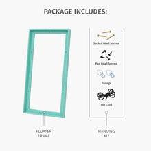 Load image into Gallery viewer, Minimalist 11x14 Floater Frame in White – Showcase Your Artwork with Style